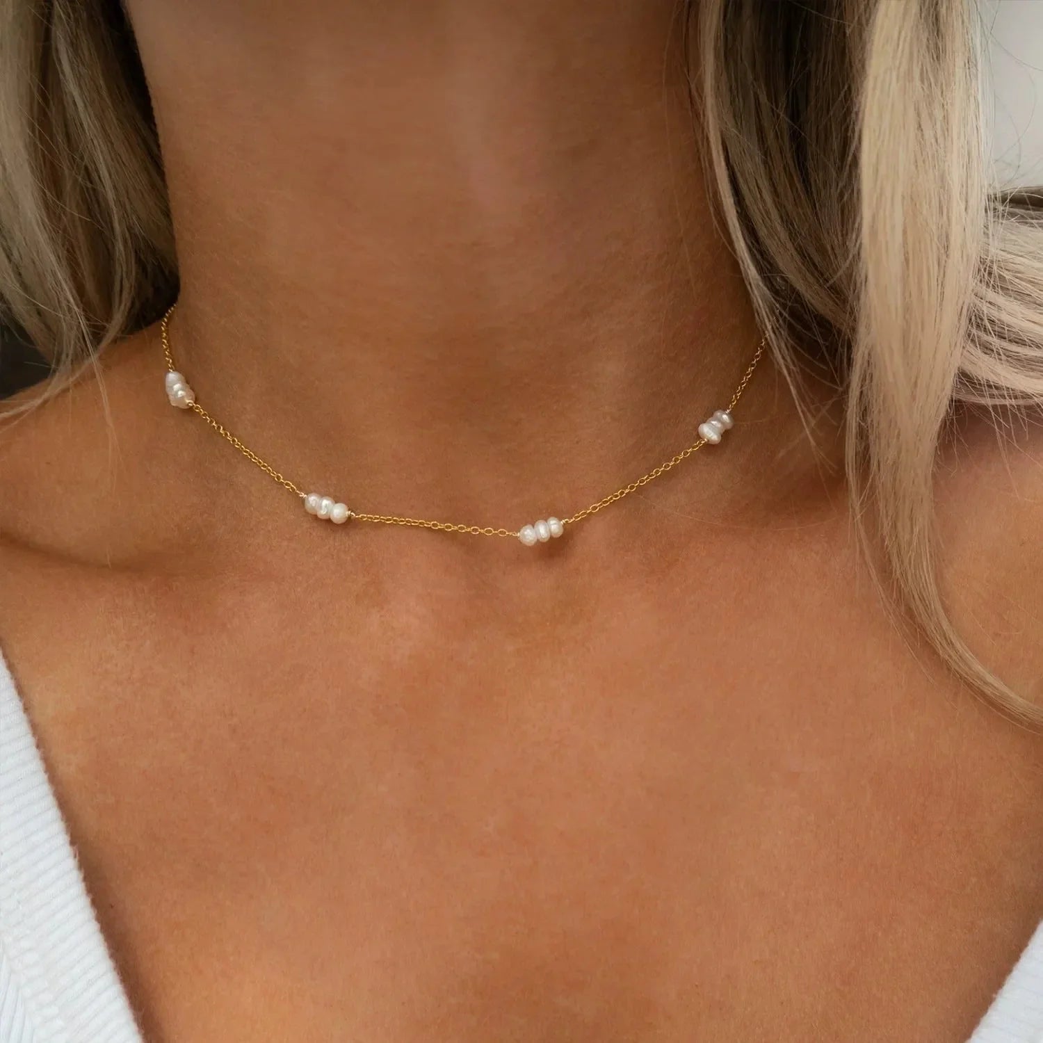 Lia Petite Pearl Necklace