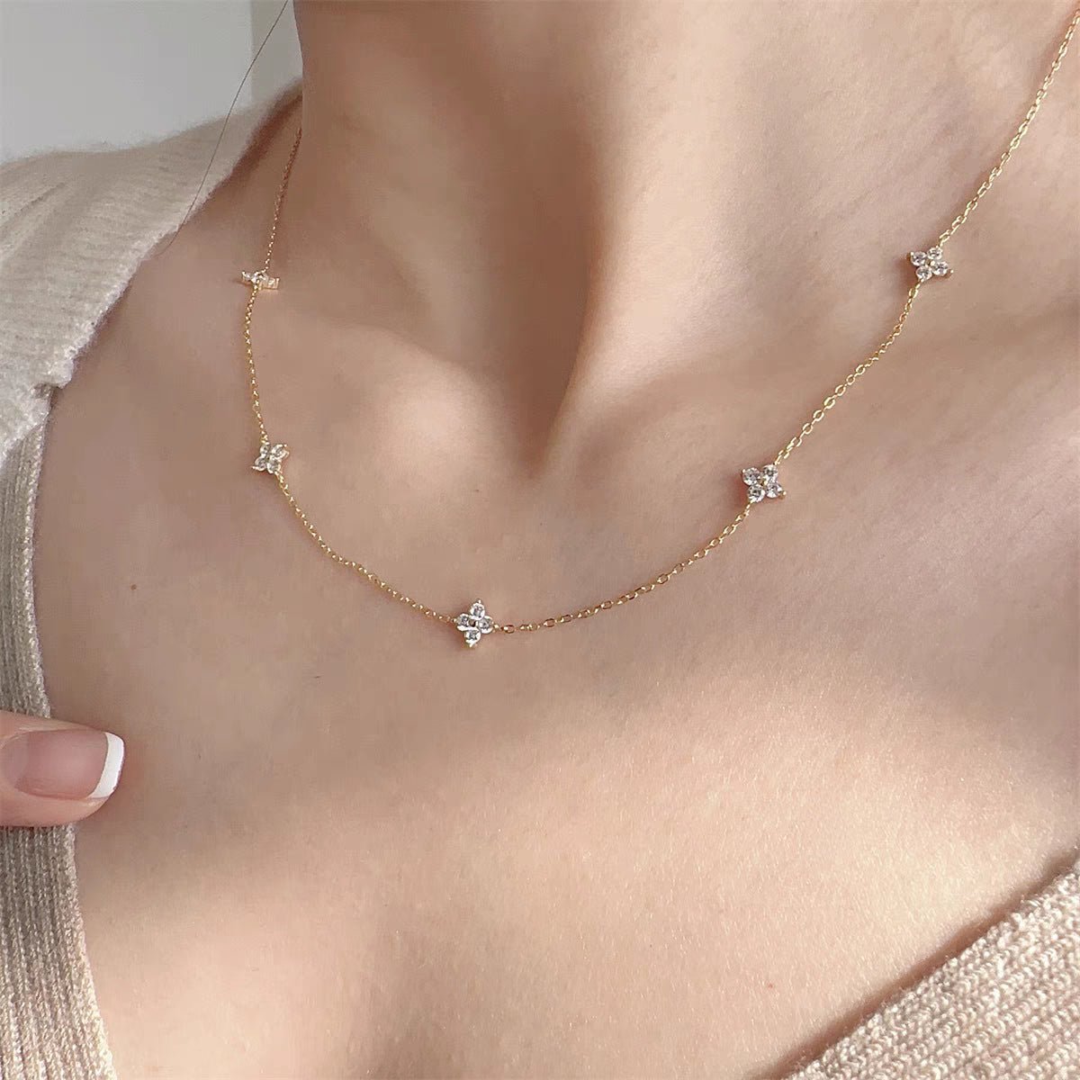 Noémie Crystal Necklace - Lelice Jewelry