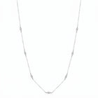 Lelice Nora Zircon Necklace in silver on a white background