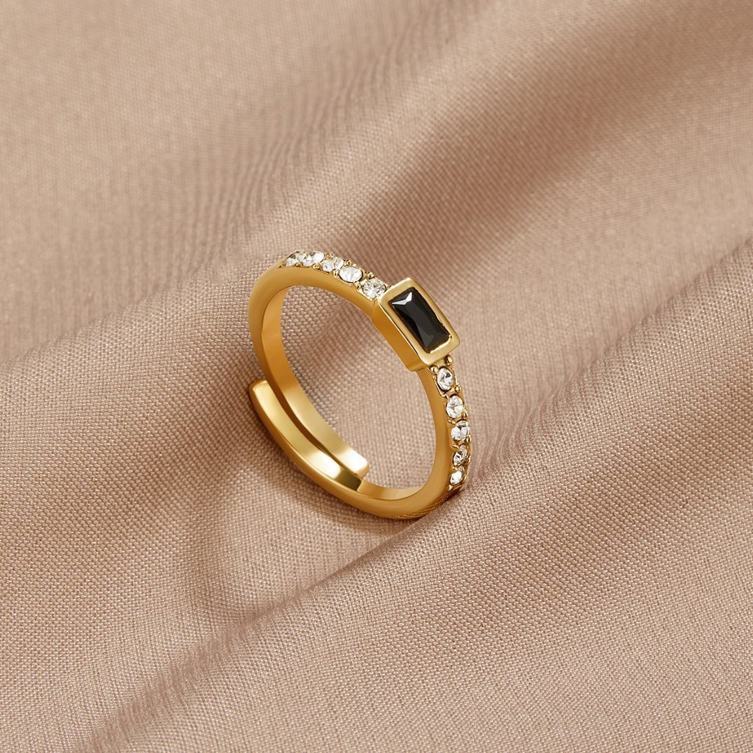 Odette Onyx Ring - Ring - Lelice Jewelry
