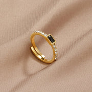 Odette Onyx Ring - Ring - Lelice Jewelry