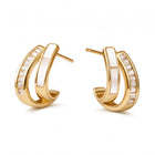 Lelice Odette Pearl Earrings in gold on a white background