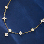 Nia Gold Clover Anklet