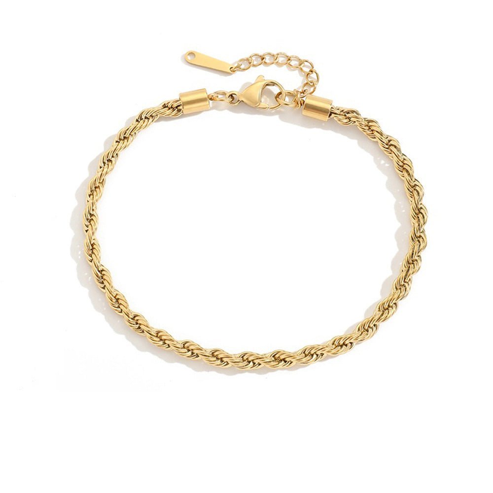 Pia Twist Anklet - bracelet - Lelice Jewelry
