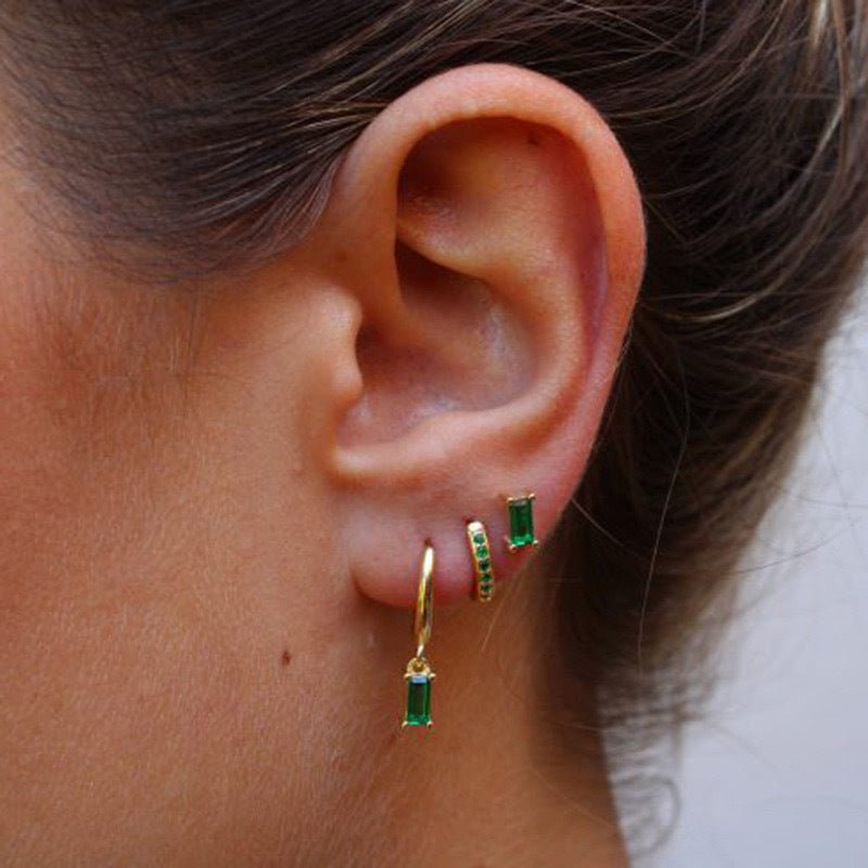 Piper Emerald Earrings - Earrings - Lelice Jewelry