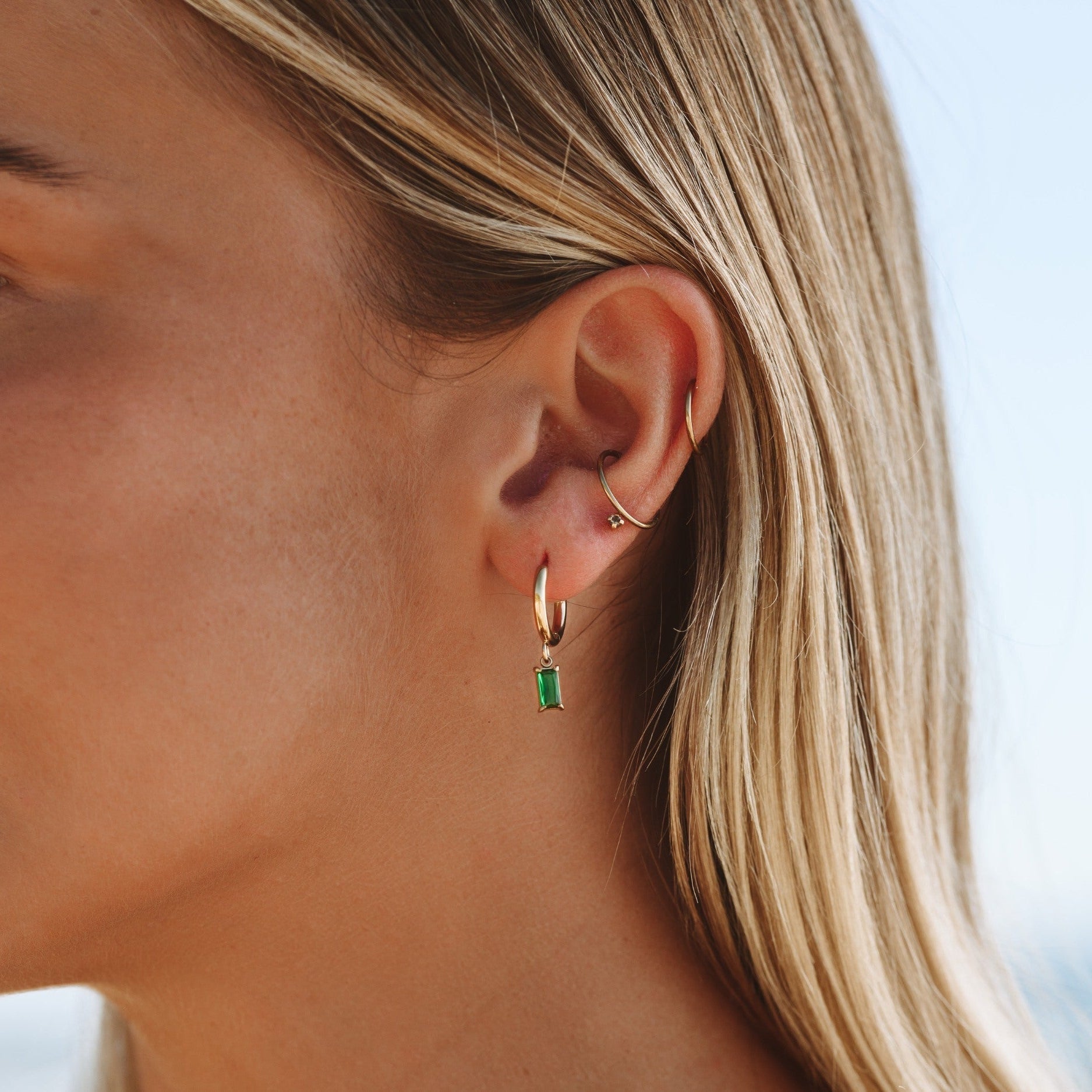 Piper Emerald Earrings - Earrings - Lelice Jewelry
