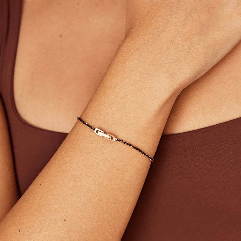 Raven Obsidian Bracelet - Bracelet - Lelice Jewelry