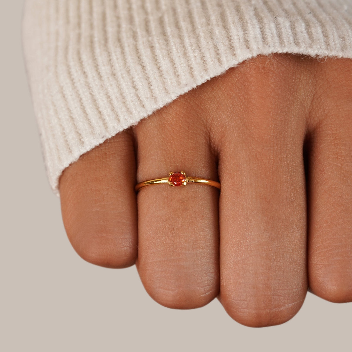 Rose Birthstone Ring - Ring - Lelice Jewelry
