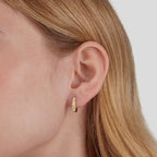 Rose Sparkle Hoops - Earrings - Lelice Jewelry