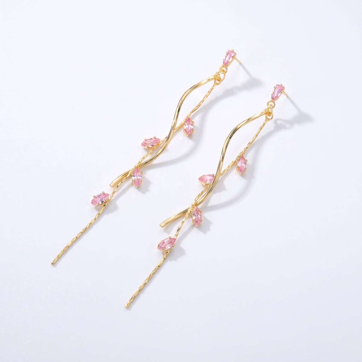Lelice Santorini Blush Drops in gold on a white background