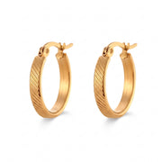 Lelice Sarah Minimal Hoops in gold on a white background