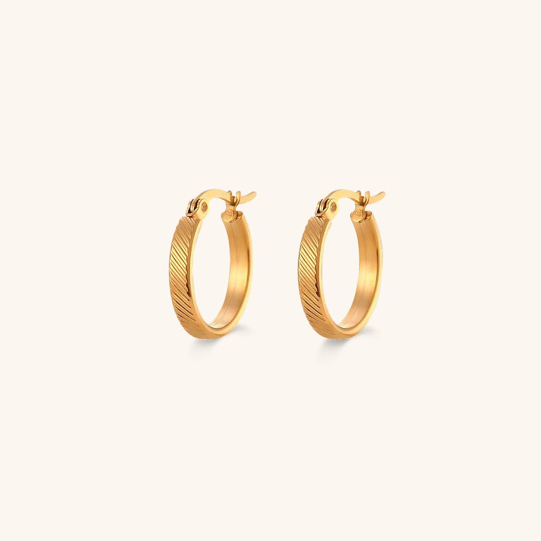 Sarah Minimal Hoops - Lelice Jewelry
