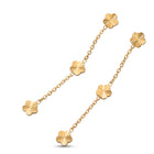 Lelice Senna Floral Earrings in gold on a white background