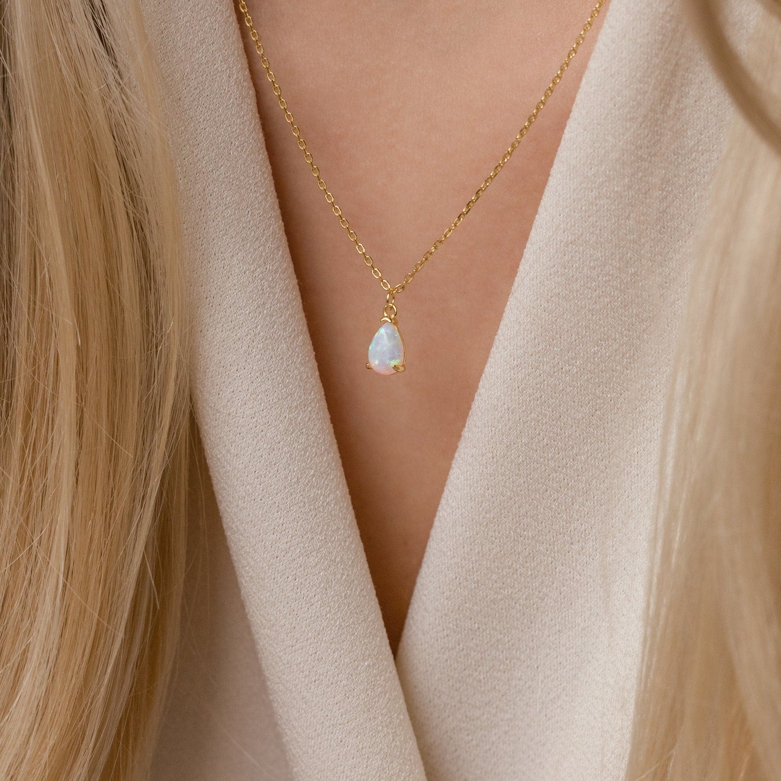 Seraphina Opal Necklace - Necklaces - Lelice Jewelry