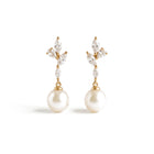 Lelice Simone Baroque Earrings in gold on a white background