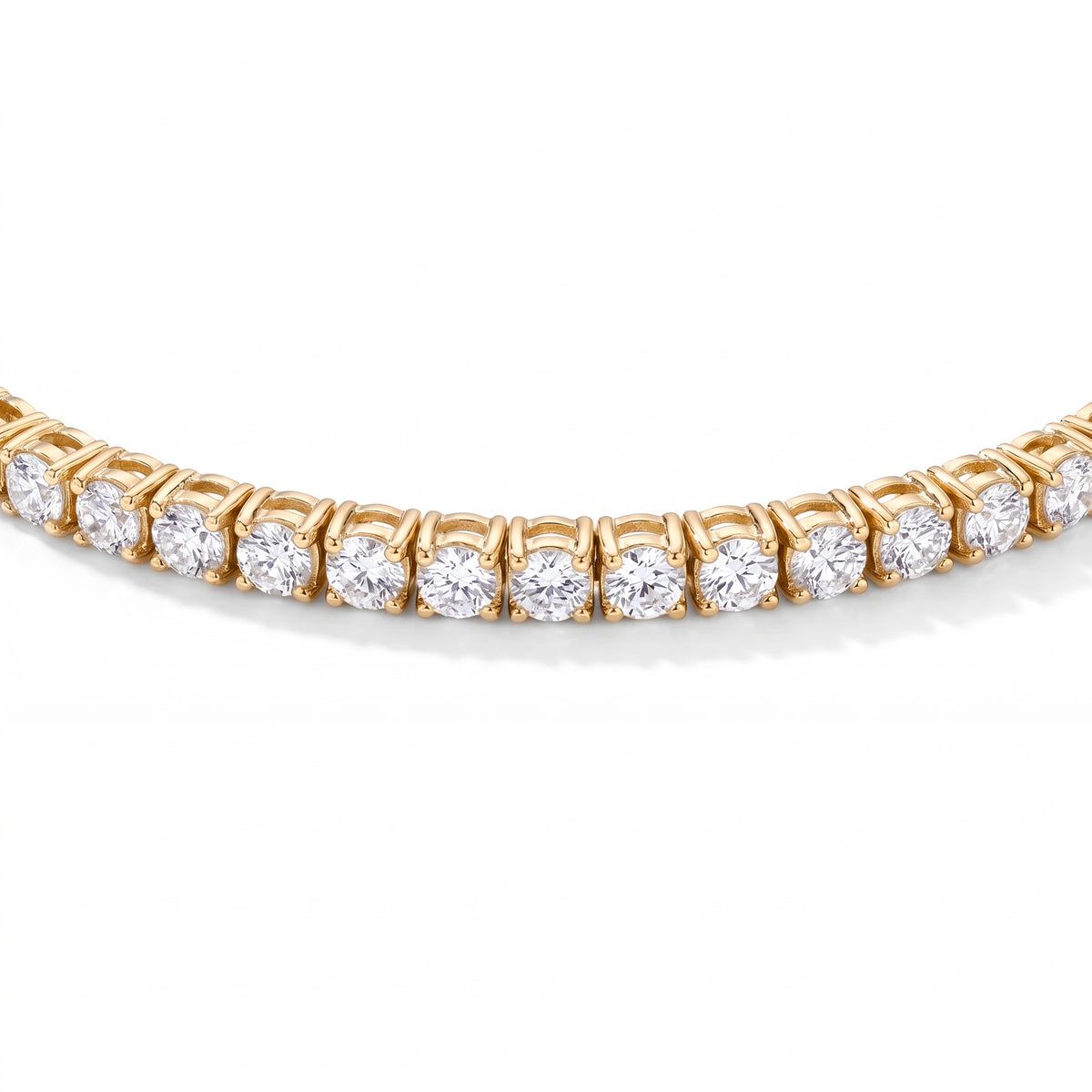 Lelice Sophie Tennis Bracelet in gold on a white background