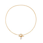Riviera Gold Pearl Necklace