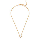 Lelice Verona Clover Pendant in gold on a white background