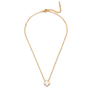 Lelice Verona Clover Pendant in gold on a white background