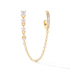 Lelice Victoire Chain Earrings in gold on a white background