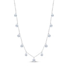 Lelice Vivienne Drop Necklace in silver on a white background
