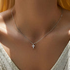 Zara Cross Necklace - Necklace - Lelice Jewelry