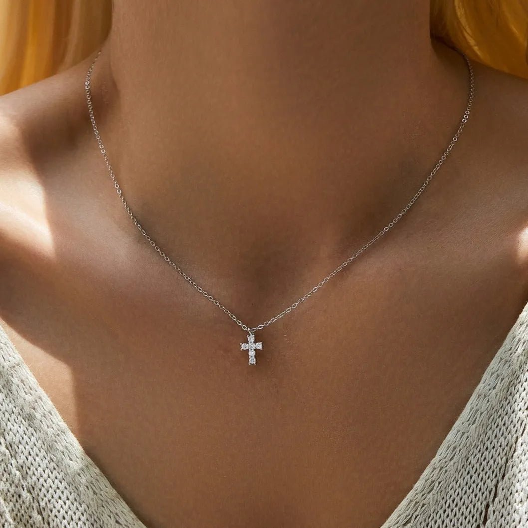 Zara Cross Necklace - Necklace - Lelice Jewelry