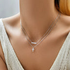 Zara Cross Necklace - Necklace - Lelice Jewelry